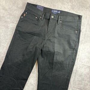 Chaps Pants Mens 34x32 Black Stretch Straight Fit Performance 5-Pocket NEW